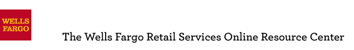 Wells Fargo Retail Services Online Resource Center