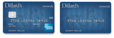 Dillards Rewards American Express and Dillards Rewards